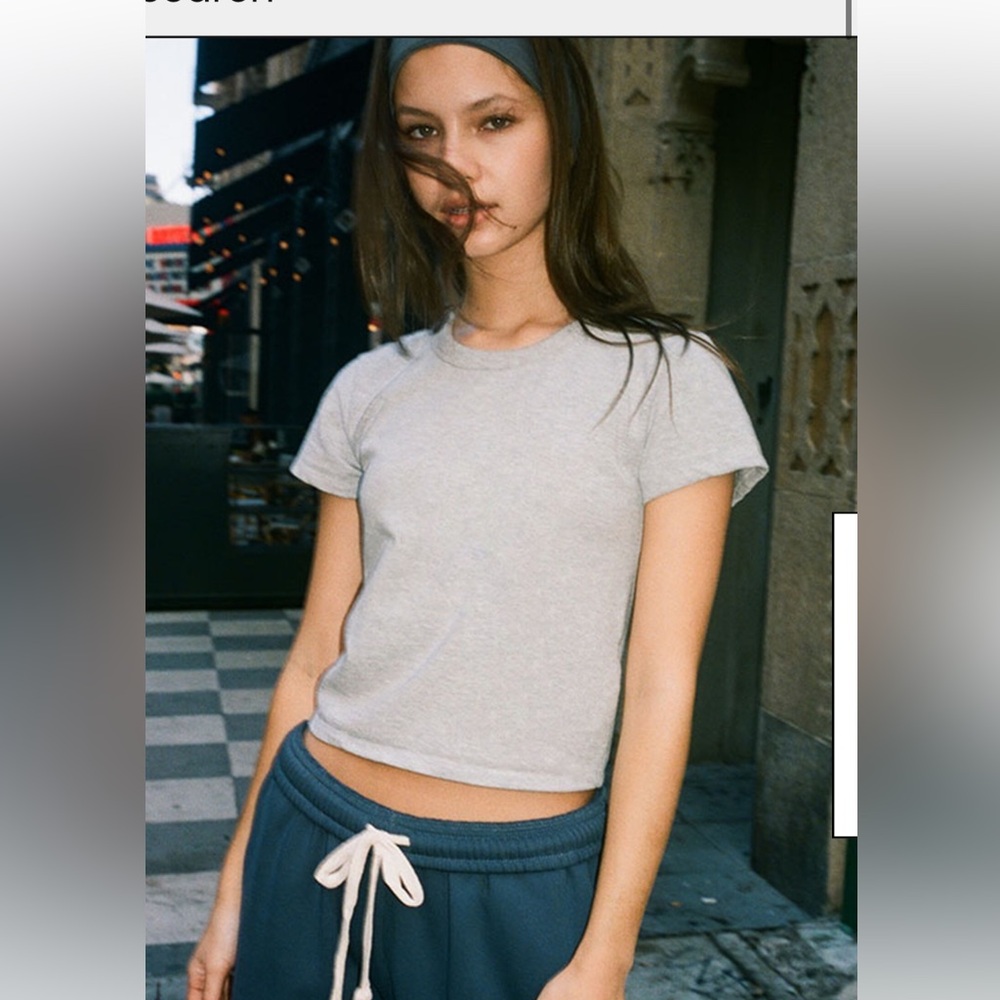 Pacsun Gray Crew Neck T-Shirt